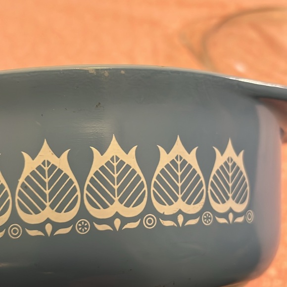 Pyrex Blue Tulips 043 - Picture 6 of 10